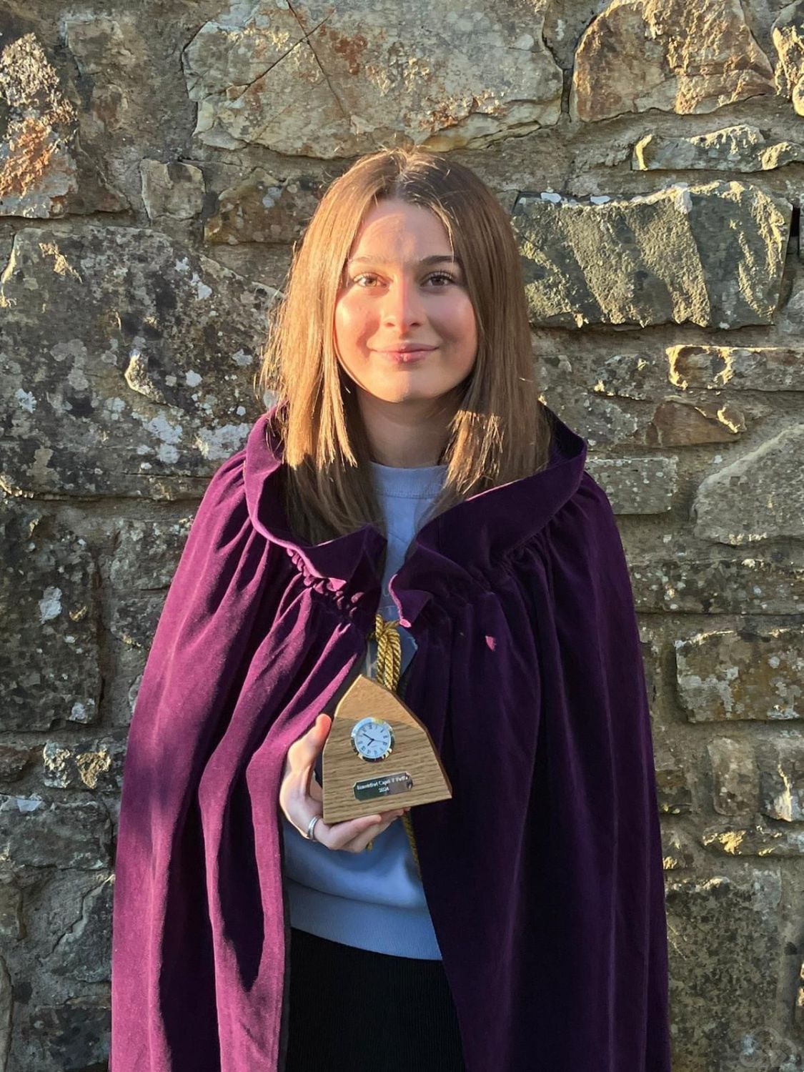 Mali Evans - enillydd Tlws yr Ifanc Eisteddfod Talgarreg
